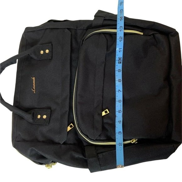 LOVEVOOK LAPTOP BACKPACK FOR WOMEN, WITH USB PORT COMPUTER WORK BLACK BAG - Picture 7 of 10